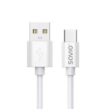 Savio USB-A - USB-C kabelis...