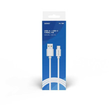Savio Cable USB-A - USB-C 3m White CL-168 Savio Cable USB-A - USB-C 3m White CL-168