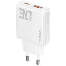 Dudao A30EU 30W USB-A/C baltas