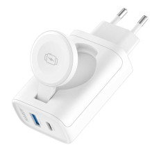 3MK Hardy Charger PD 2in1 33W Baltas 3MK Hardy Charger PD 2in1 33W Baltas