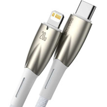 „Baseus CADH000002“ USB-C į „Lightning“ 1 m, baltas „Baseus CADH000002“ USB-C į „Lightning“ 1 m, baltas