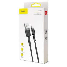 „Baseus CALKLF-RG1“ kabliukas USB į „Lightning“ 2A, 3m, juodas „Baseus CALKLF-RG1“ kabliukas USB į „Lightning“ 2A, 3m, juodas