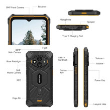 „Ulefone RugKing 3 Pro 8“ / 128 GB juodas / žalias „Ulefone RugKing 3 Pro 8“ / 128 GB juodas / žalias
