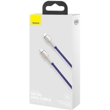 „Baseus Cafule“ serijos metalinis duomenų USB C tipo į „Lightning“ 20 W 2 m violetinis „Baseus Cafule“ serijos metalinis duomenų USB C tipo į „Lightning“ 20 W 2 m violetinis