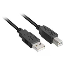 Sharkoon Cable USB 2.0 AB black 5m