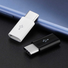 „Riff“ adapteris „Micro USB“ į „Type-C“ jungtimi, juodas „Riff“ adapteris „Micro USB“ į „Type-C“ jungtimi, juodas