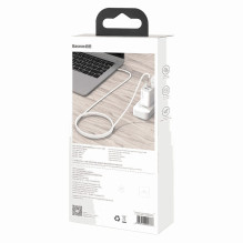 Baseus CATJK-D02 Cafule 100W 5A USB-C į USB-C, baltas
