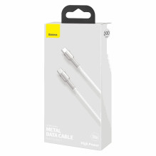 Baseus CATJK-D02 Cafule 100W 5A USB-C į USB-C, baltas