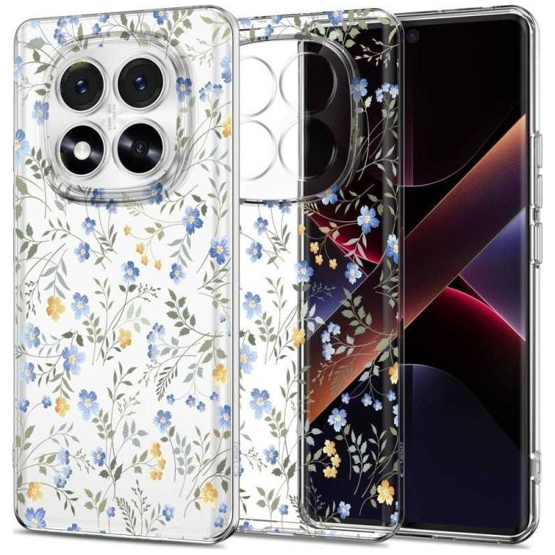 „Tech-Protect FlexAir“ dėklas „Xiaomi Redmi Note 14 Pro 5G / POCO X7 5G“ su pavasario gėlės efektu