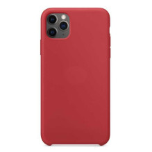Riff „Plonas ir minkštas iPhone 11“ dėklas, tamsus Red