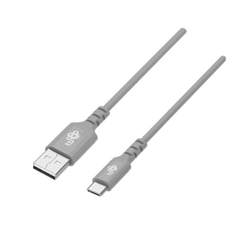 TB Cable USB-USB C 2m silicone grey Quick Charge