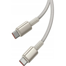 „Baseus Tungsten Gold“ USB-C į USB-C 100W 2m auksinis „Baseus Tungsten Gold“ USB-C į USB-C 100W 2m auksinis