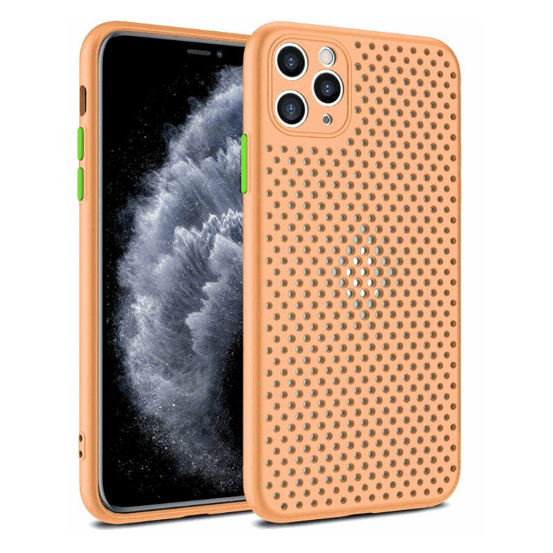 „Fusion Accessories“ „Breathe“ silikoninis dėklas „Galaxy A51“, oranžinis
