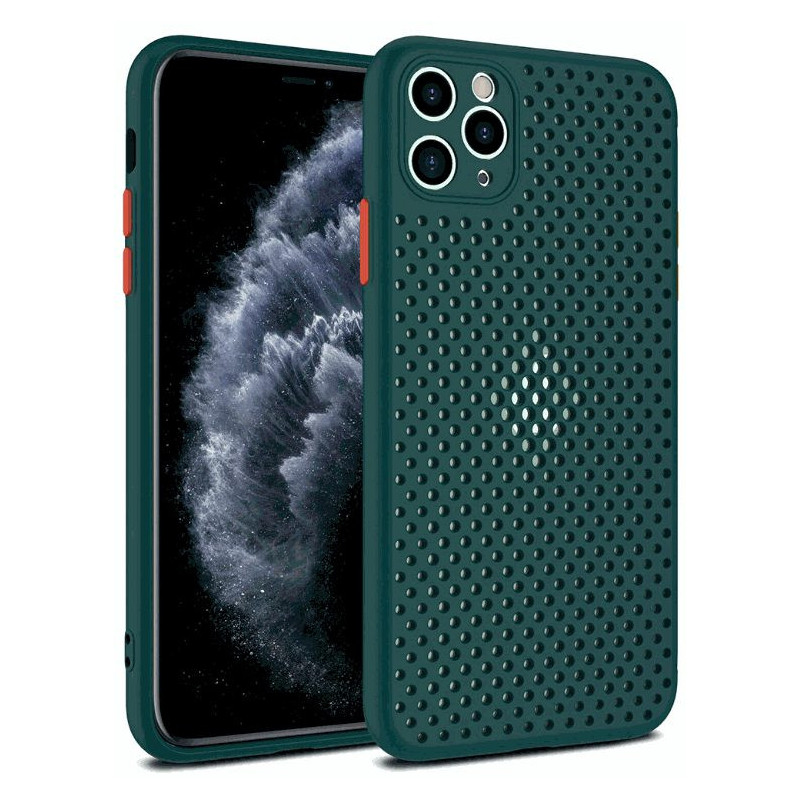 Fusion Accessories „Breathe“ silikoninis dėklas Apple iPhone 11 Pro“, žalias