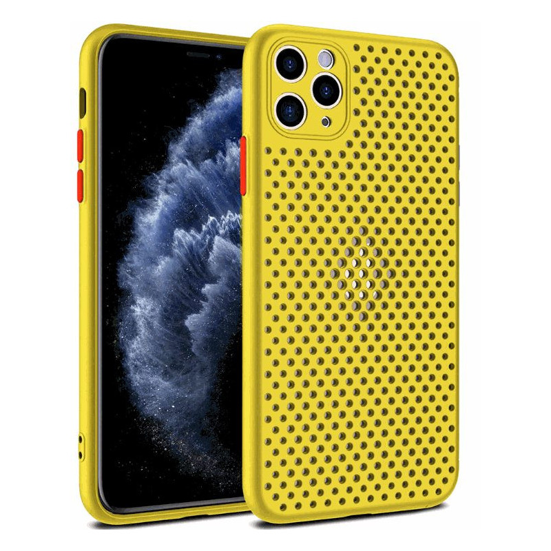 Fusion Accessories „Breathe“ silikoninis dėklas Apple iPhone 7 / 8 / SE (2020 / 2022)“, geltonas