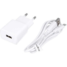 „maXlife MXTC-01“ 1 x USB 1A, baltas + USB-C „maXlife MXTC-01“ 1 x USB 1A, baltas + USB-C