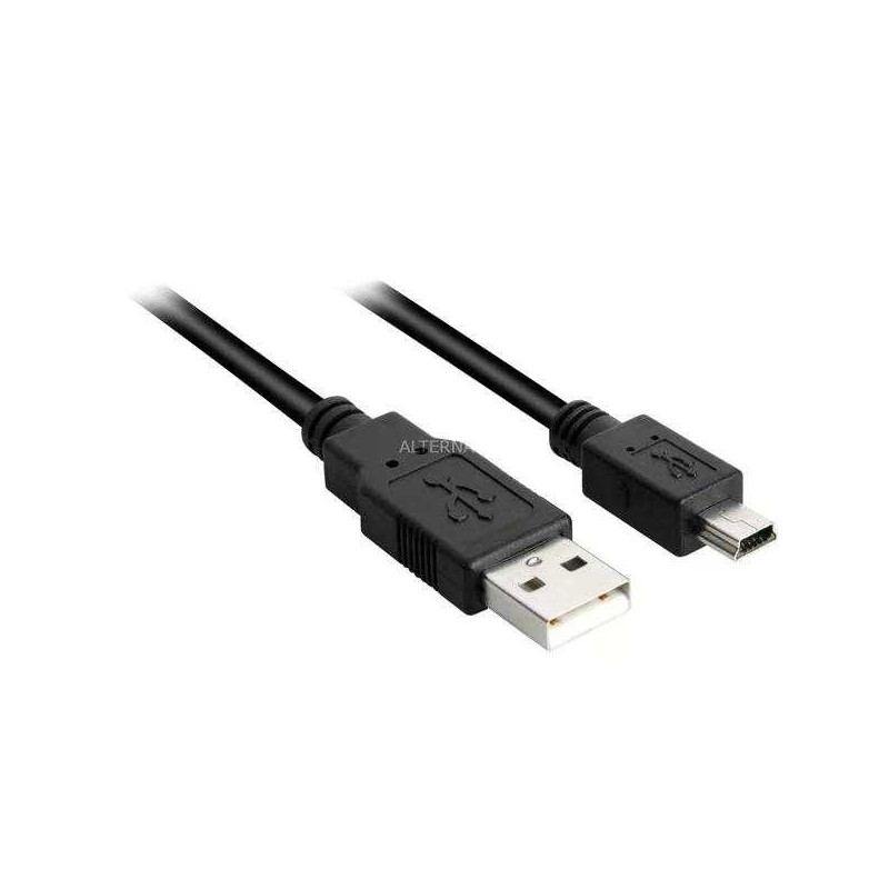 Sharkoon Cable USB 2.0 AB Mini black 2m