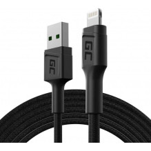 Green Cell Cable USB-A - Lightning 2m Black KABGC18