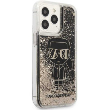 Karl Lagerfeld "Karl Lagerfeld Liquid Glitter Gatsby Case iPhone 13 Pro" Black