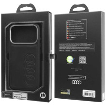 Audi TT Synthetic Leather MagSafe Case iPhone 17 Pro Black Audi TT Synthetic Leather MagSafe Case iPhone 17 Pro Black