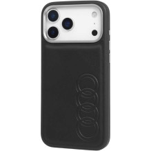 Audi TT sintetinės odos „MagSafe“ dėklas „iPhone 17 Pro“, juodas Audi TT sintetinės odos „MagSafe“ dėklas „iPhone 17 Pro“, juodas