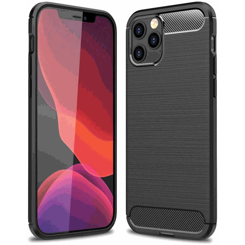 Fusion Accessories „Trust“ galinis dėklas Apple „iPhone 12 Pro Max“ juodas