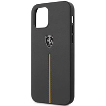 Ferrari "Off Track Silicone Case iPhone 12 / 12 Pro" Dark Grey