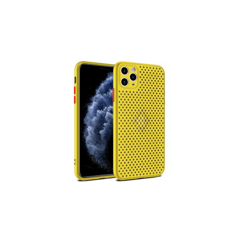 Fusion Accessories „Breathe“ silikoninis dėklas Apple iPhone 12 / 12 Pro“, geltonas