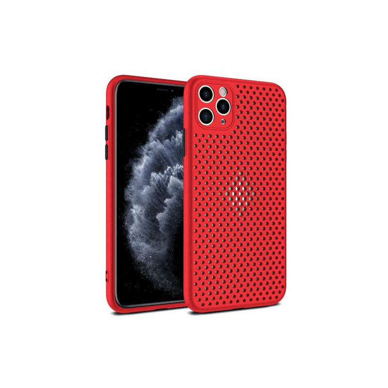 Fusion Accessories „Breathe“ silikoninis dėklas Apple iPhone 12 mini“ Red