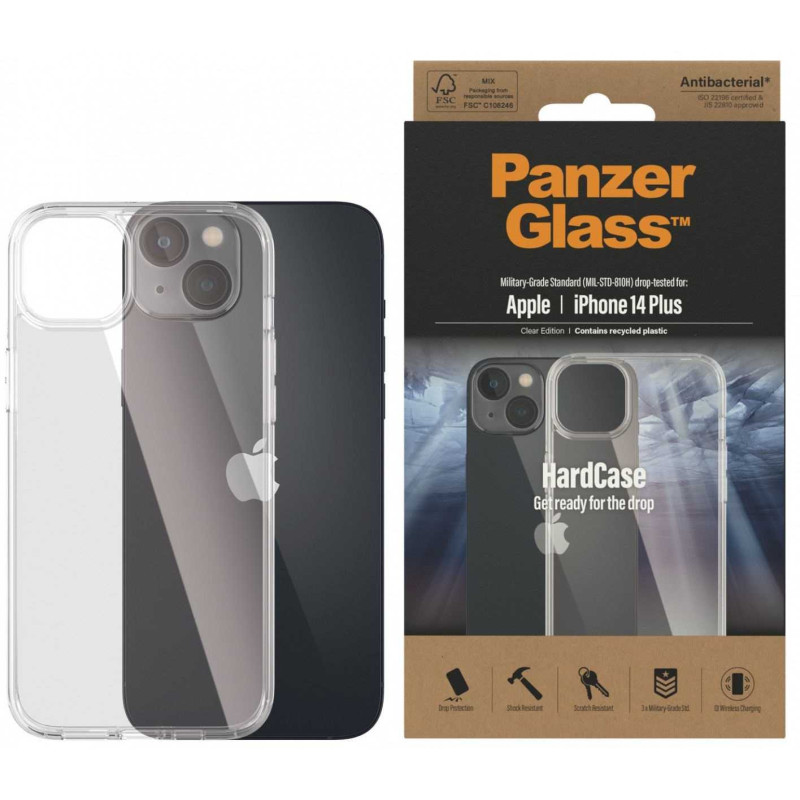 PanzerGlass „Kietas dėklas iPhone 14 Plus“ permatomas