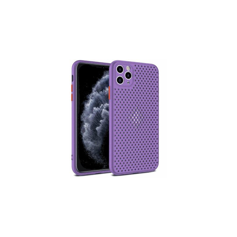 Fusion Accessories „Breathe“ silikoninis dėklas Apple iPhone 12 / 12 Pro, violetinis