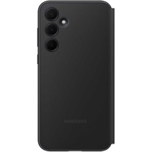 „Samsung“ „Smart View“ piniginės dėklas, skirtas „Samsung Galaxy A35“, juodas (EF-ZA356CBEGWW)