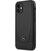 Mercedes "MEHCP12SARMBK Leather Urban Cover iPhone 12 Mini" Black