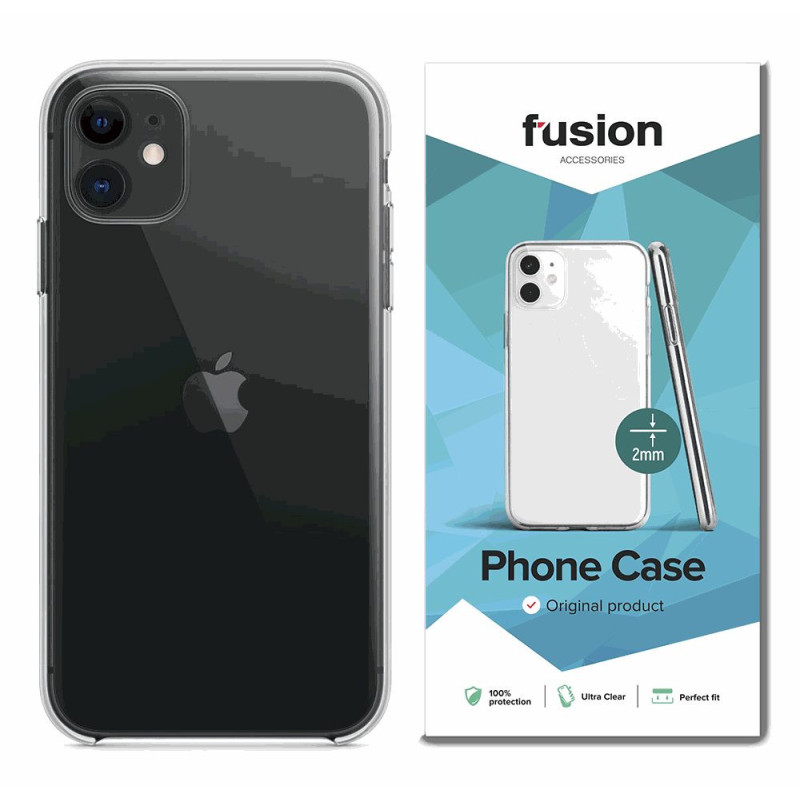 „Fusion Accessories“ itin skaidrus 2 mm silikoninis dėklas „Realme 6 Pro“ telefonui, skaidrus