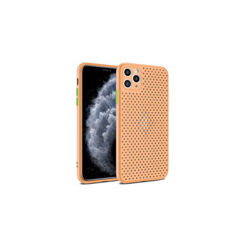 Fusion Accessories „Breathe“ silikoninis dėklas Apple iPhone 12 / 12 Pro“, oranžinis