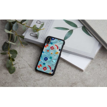 iKins „Išmaniojo telefono dėklas iPhone XS / S“, juodas, su akmenukais