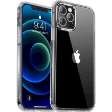 Tikras „Ultra 1 mm silikoninis dėklas iPhone 12 Pro Max“ permatomas