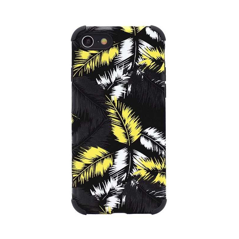 Fusion Accessories „Silikoninės lapų Case galaktika A72 / A72 5G “ juodai geltona