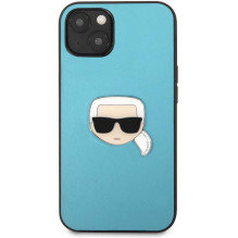 Karl Lagerfeld "KLHCP13SPKMB PU Leather Karl Head Case iPhone 13 mini" Blue