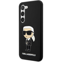 Karl Lagerfeld " KLHCS23SSNIKBCK Silikoninis kietas dėklas Samsung Galaxy S23 "