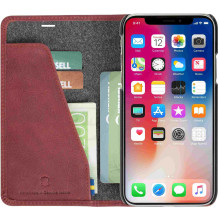 Krusell " Sunne 4 kortelių knyga Case iPhone XS Max" Vintage Red