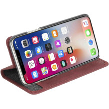 Krusell "Sunne 4 Card Book Case iPhone XS Max" Vintage Red