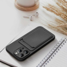 Riff Card serijos silikoninis galinis dėklas, skirtas Apple iPhone 11, juodas