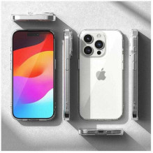 „Riff“ itin plonas silikoninis dėklas „iPhone 15 Pro“ – skaidrus