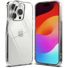 „Riff“ itin plonas silikoninis dėklas „iPhone 15 Pro“ – skaidrus