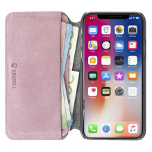 Krusell „Broby“ 4 kortelių plona piniginė „iPhone XS Max“ rožinė