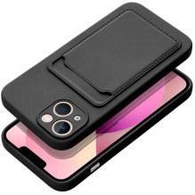 Riff „Silikoninė kortelė Case iPhone 15 Plus“ juoda Riff „Silikoninė kortelė Case iPhone 15 Plus“ juoda