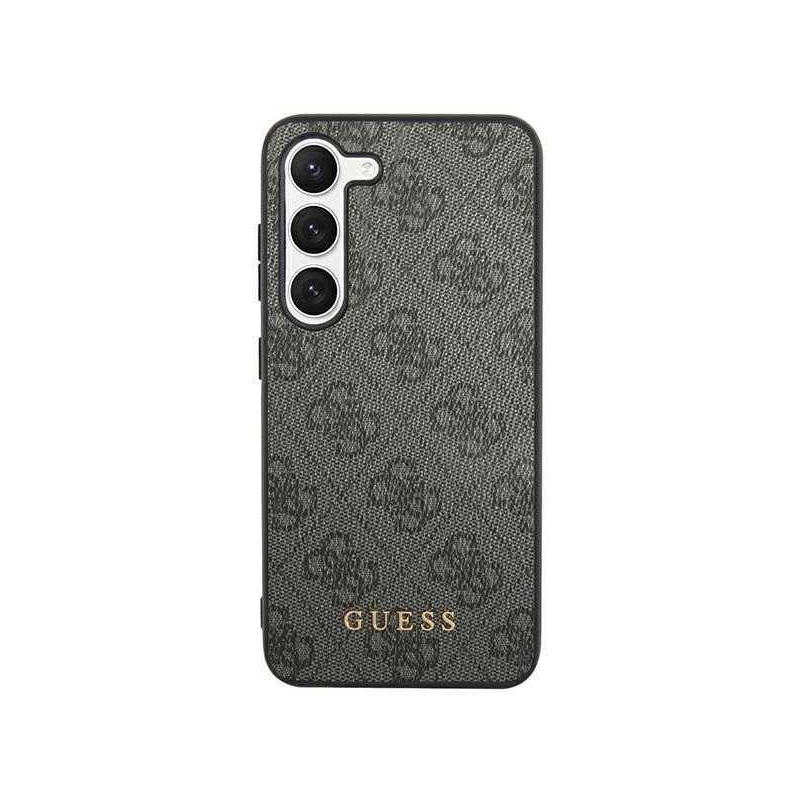 Guess " 4G Metalinis Gold Logotipas Case Galaxy S24 Plus" Juoda