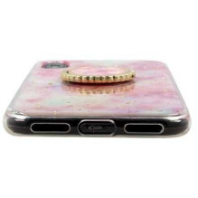 Fusion Accessories "Marmurinis žiedas atgal Case Apple iPhone 11 Pro " Rožinė