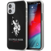 U.S Polo "USHCP12STPUHRBK Big Horse Cover iPhone 12 Mini" Black U.S Polo "USHCP12STPUHRBK Big Horse Cover iPhone 12 Mini" Black